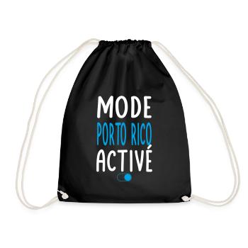 Mode Porto Rico Activé - Idée Cadeau - Sac de sport léger - noir - Devant