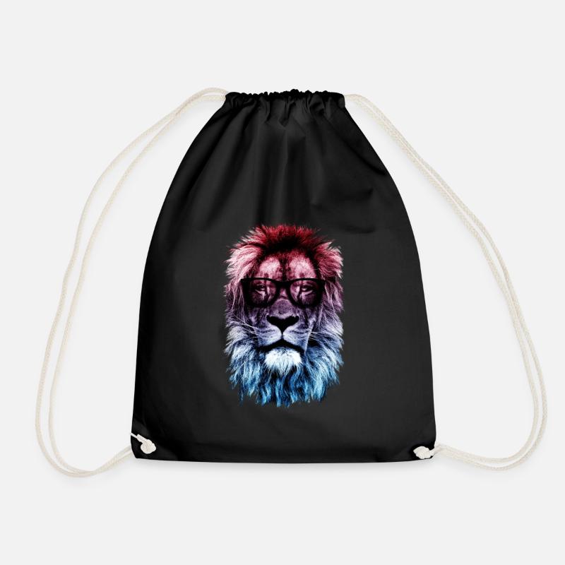 Lion hipster - Sac de sport léger - noir