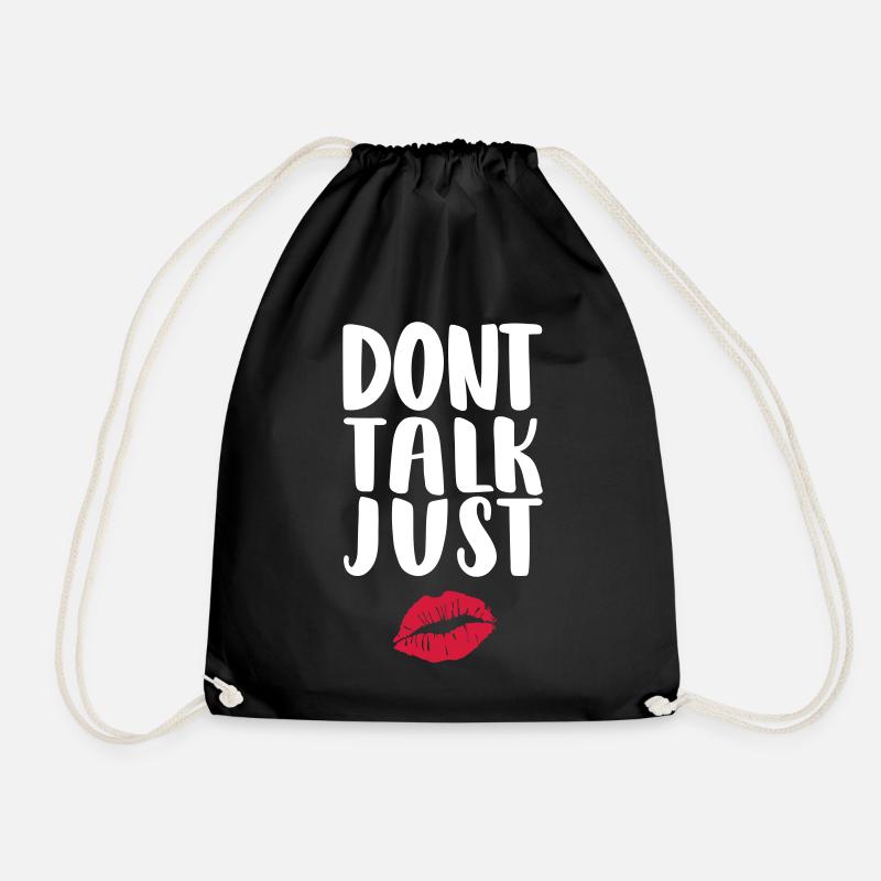 dont-talk-just-kiss - Sac de sport léger - noir