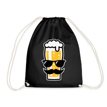 Sunglasses Summer (Three Colours) - Drawstring Bag - black - Front