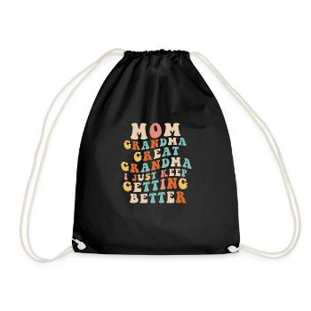 Arrière-grand-mère chemise femme maman grand-mère Gigi Mama - Sac de sport léger - noir - Devant