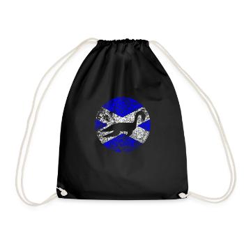 Loch Ness Monster Schottische Flagge - Turnbeutel - Schwarz - Vorne