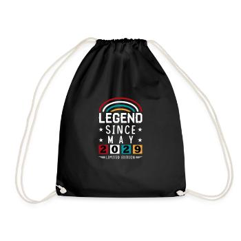 2029 Legend Since Birthday Gift May - Drawstring Bag - black - Front