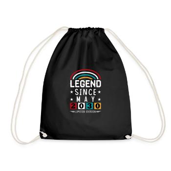 2030 Legend Since Birthday Gift May - Drawstring Bag - black - Front