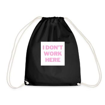 JE NE TRAVAILLE PAS ICI - Sac de sport léger - noir - Devant