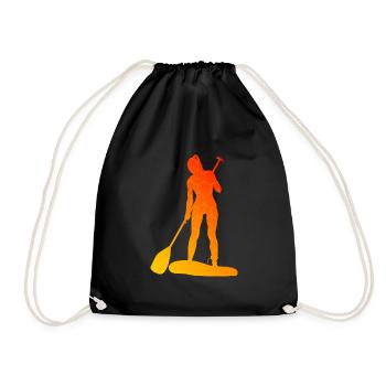 Standup Paddle Standup Paddle Hommes Femmes - Sac de sport léger - noir - Devant