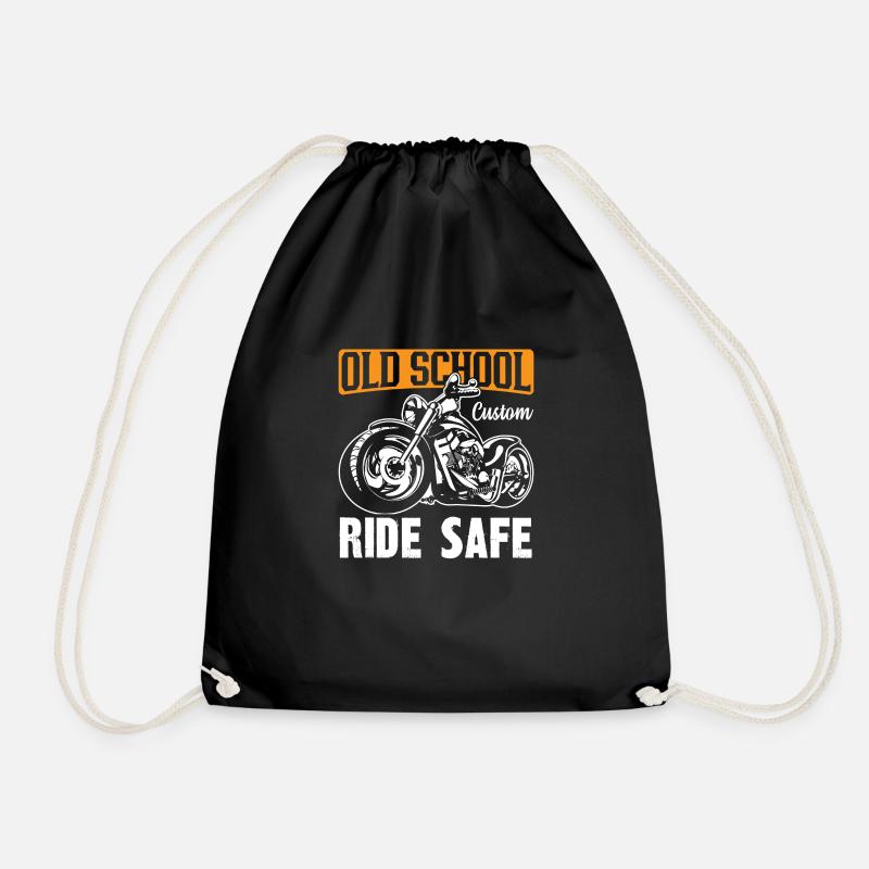 RIDE SAFE - Drawstring Bag - black