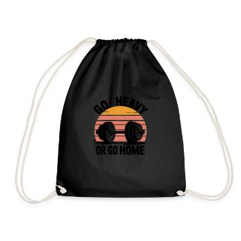 Conception de motivation de salle de sport - Sac de sport léger - noir - Devant