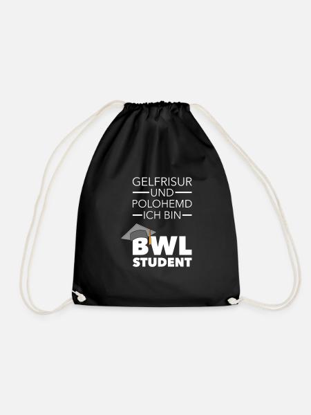 BWL Student Bachelor Geschenk - Turnbeutel - Schwarz
