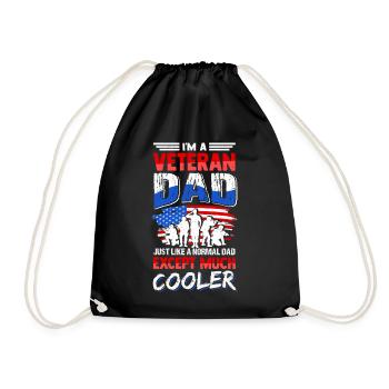 I'm A Veteran Dad Just Like A Normal Dad Except Mu - Turnbeutel - Schwarz - Vorne