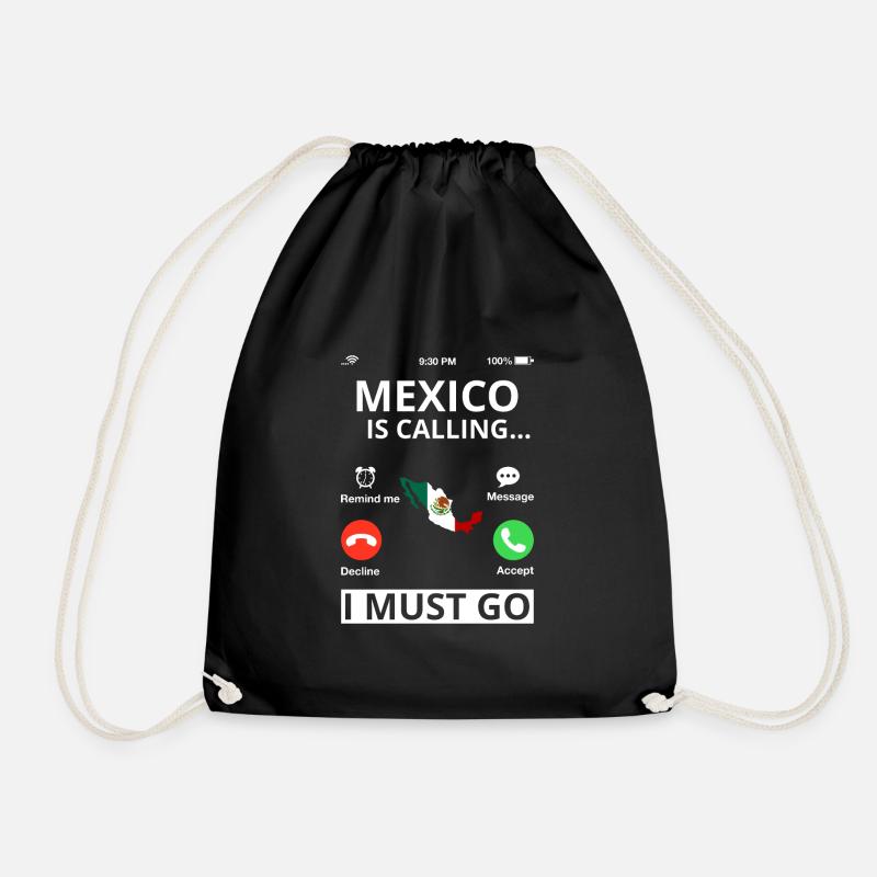 Drapeau du Mexique Drapeau mexicain Mexique Amérique du Sud - Sac de sport léger - noir