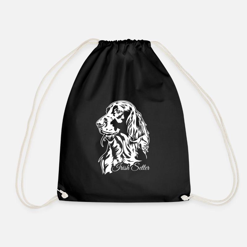 Irish Setter Jagdhund Jagdhunde Hunde Wilsigns - Turnbeutel - Schwarz
