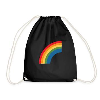 rainbow lbgt - Turnbeutel - Schwarz - Vorne