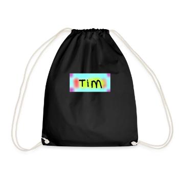 tim1 - Turnbeutel - Schwarz - Vorne