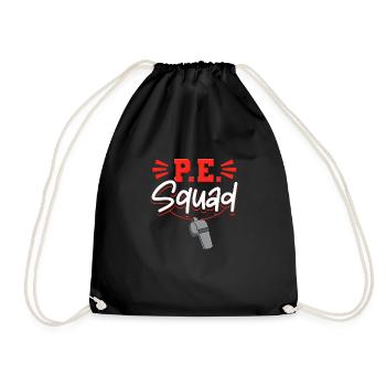 PE Squad - Turnbeutel - Schwarz - Vorne