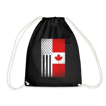Kanada Design für stolze kanadische Amerikaner - Turnbeutel - Schwarz - Vorne
