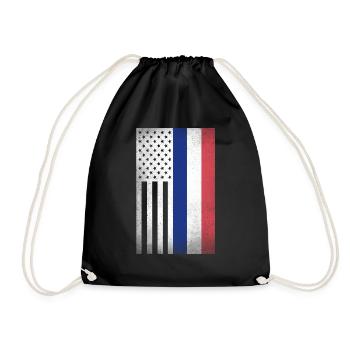 Frankreich Design für französische Amerikaner - Turnbeutel - Schwarz - Vorne
