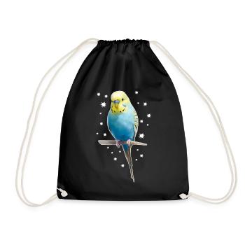 Étoiles de perruche - Sac de sport léger - noir - Devant