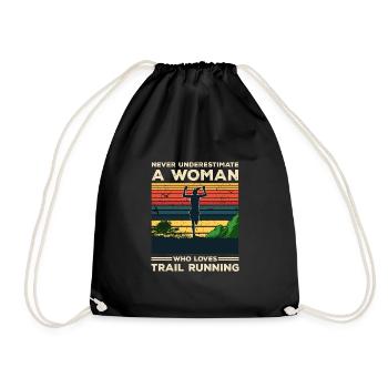Trail Runner Running Jogging Jogger I Gift - Sac de sport léger - noir - Devant