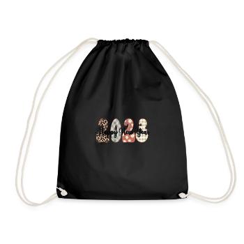 Joyeux Nouvel An 2023 Réveillon du Nouvel An Noël - Sac de sport léger - noir - Devant