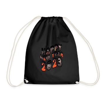 Joyeux Nouvel An 2023 Réveillon du Nouvel An Noël - Sac de sport léger - noir - Devant