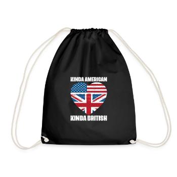 Kinda American Kinda British Cool Half American - Sac de sport léger - noir - Devant