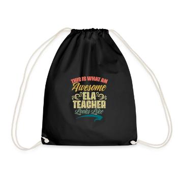 Voici à quoi ressemble un enseignant ELA génial - Sac de sport léger - noir - Devant