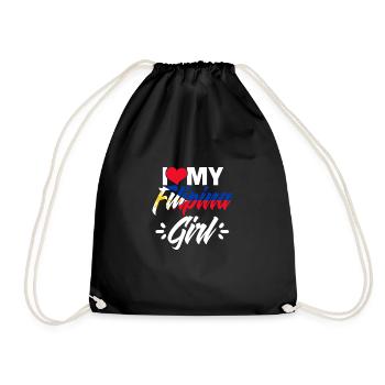 J’aime ma fille philippine Fille philippine géniale - Sac de sport léger - noir - Devant