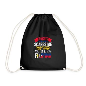 Rien ne me fait peur Drôle Femme philippine Une philippine - Sac de sport léger - noir - Devant
