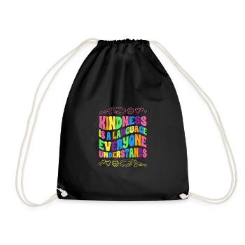 La gentillesse est un langage que tout le monde comprend L’autisme - Sac de sport léger - noir - Devant