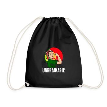 Cool Portugaise Femme Incassable Portugal - Sac de sport léger - noir - Devant