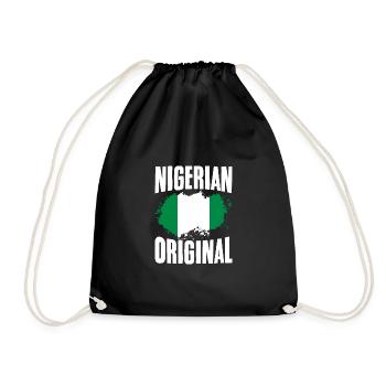 Super drapeau nigérian original du Nigeria pour - Sac de sport léger - noir - Devant