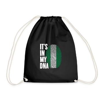 C’est dans mon ADN Empreinte digitale nigériane géniale - Sac de sport léger - noir - Devant