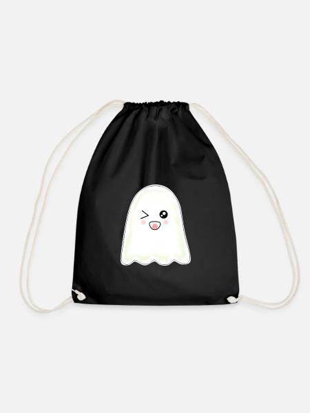 Kawaii Gespenst Geister Halloween Halloweenkostüm - Turnbeutel - Schwarz