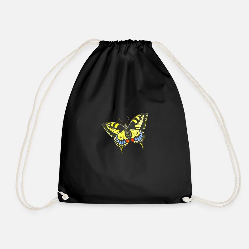 Schmetterling - Turnbeutel - Schwarz