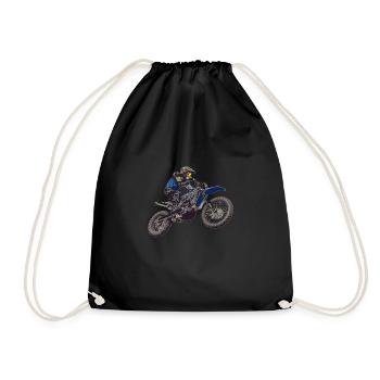 Motocross - Drawstring Bag - black - Front