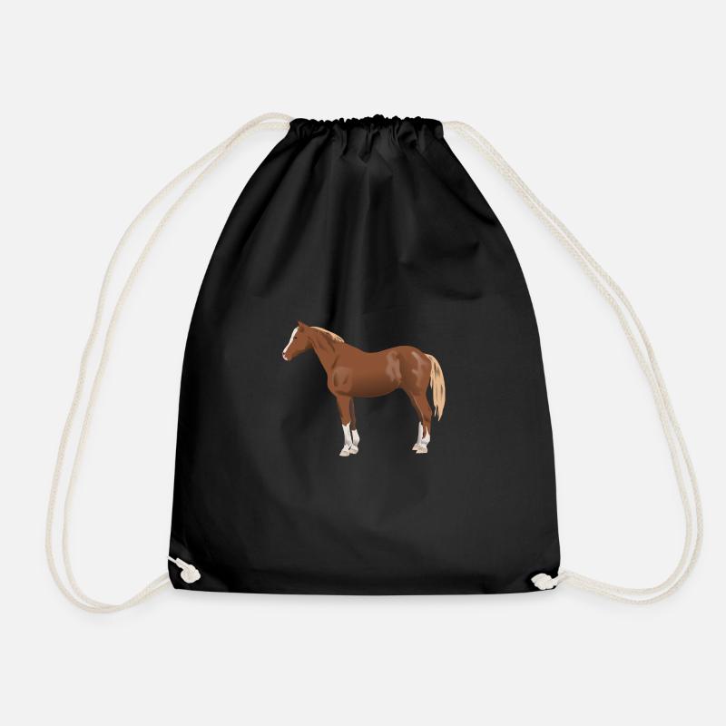 cheval - Sac de sport léger - noir