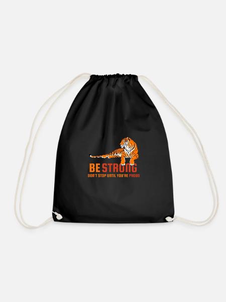 Be Strong - Turnbeutel - Schwarz