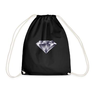 Diamant - Turnbeutel - Schwarz - Vorne