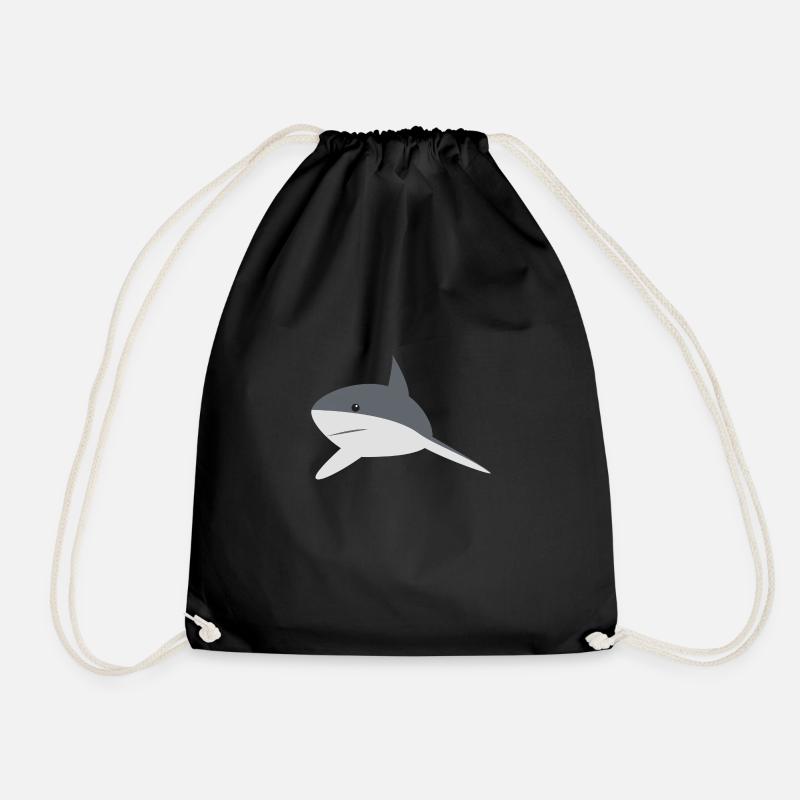 shark - Turnbeutel - Schwarz