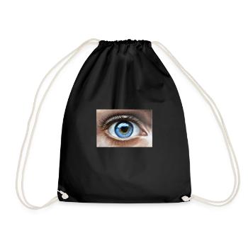 eye - Drawstring Bag - black - Front