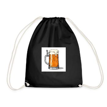 Beer mug: Symbol of German brewing - Drawstring Bag - black - Front