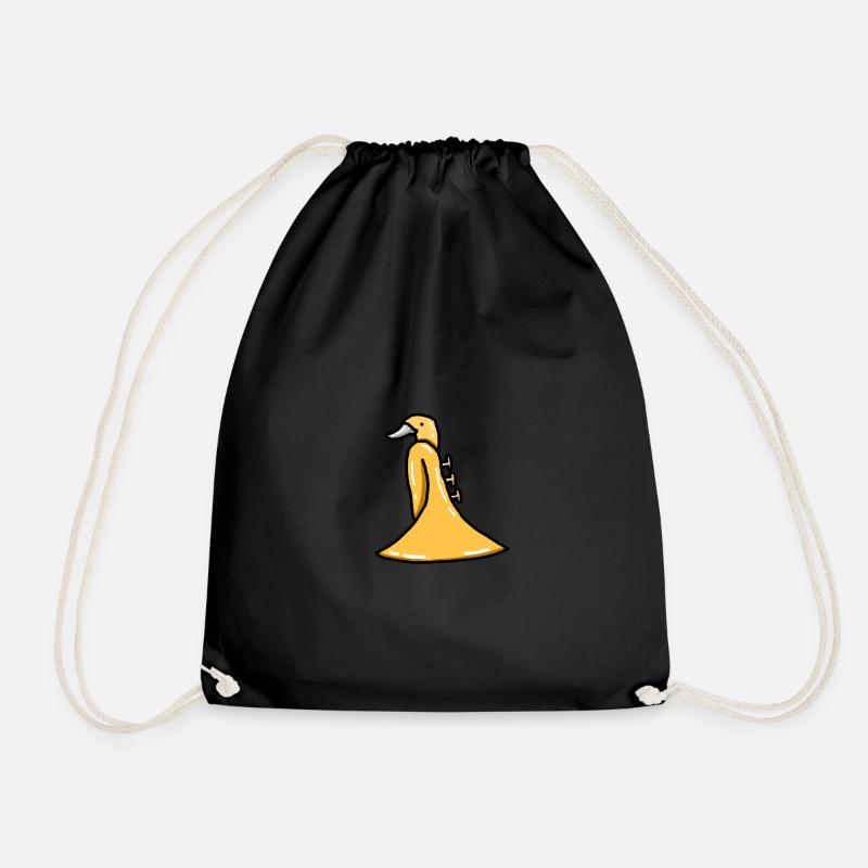 TRUMPET DUCK - Drawstring Bag - black
