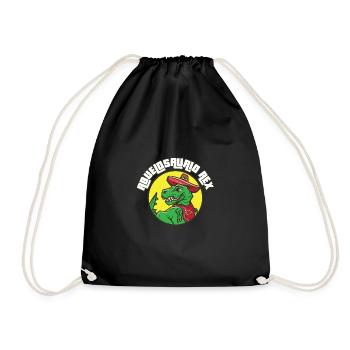 Abuelosaurio Rex I Funny Grandpa T-Rex - Turnbeutel - Schwarz - Vorne