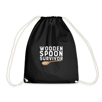 Funny Italian Mom Adulting Wooden Spoon Survivor - Turnbeutel - Schwarz - Vorne