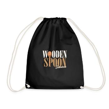 Wooden Spoon Survivor Funny Italian I Survived - Turnbeutel - Schwarz - Vorne