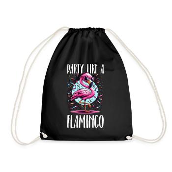 Kölle Alaaf Party like a flamingo - Drawstring Bag - black - Front