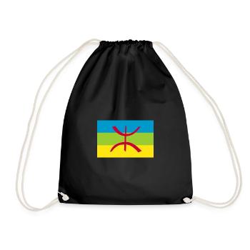 Amazigh Flag - Drawstring Bag - black - Front