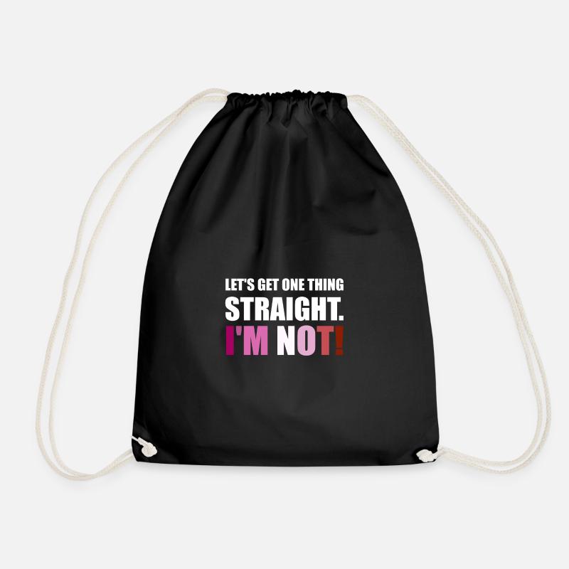 Lesbian LGBT Let's get one thing straight. I'm not - Turnbeutel - Schwarz
