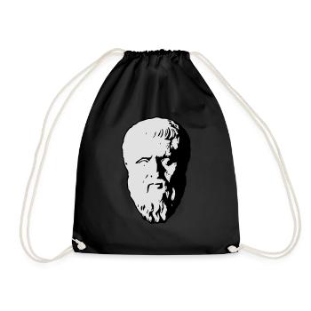 Plato - Drawstring Bag - black - Front